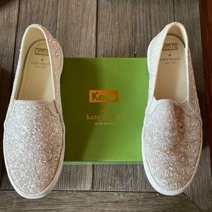 Keds (Kate Spade) Glitter Double Decker - Size 8